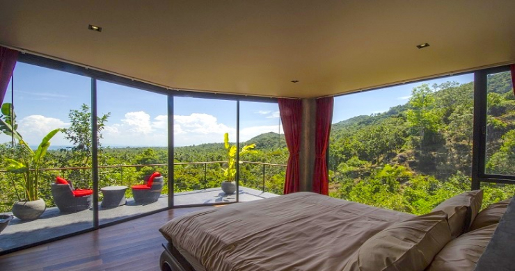 Tropical 3 Bedroom Sea View Villa in Koh Phangan-5