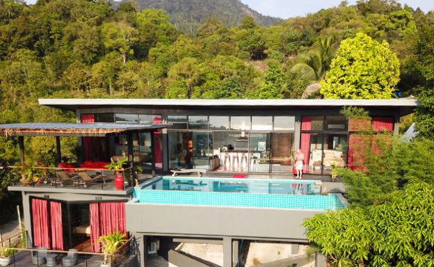 Tropical 3 Bedroom Sea View Villa in Koh Phangan