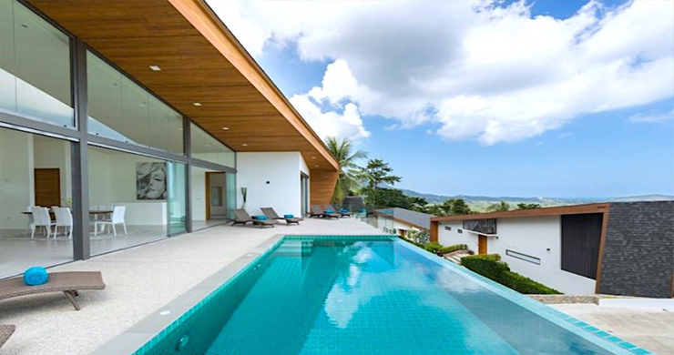 Sleek Modern 4 Bed Luxury Seaview Villa in Maenam-2