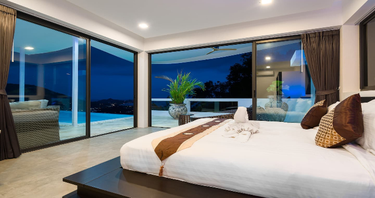 Contemporary 5 Bed Luxury Sea View Villa in Lamai-14