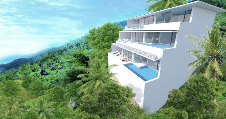 New Modern 2 Bed Sea View Pool Apartments in Lamai-1