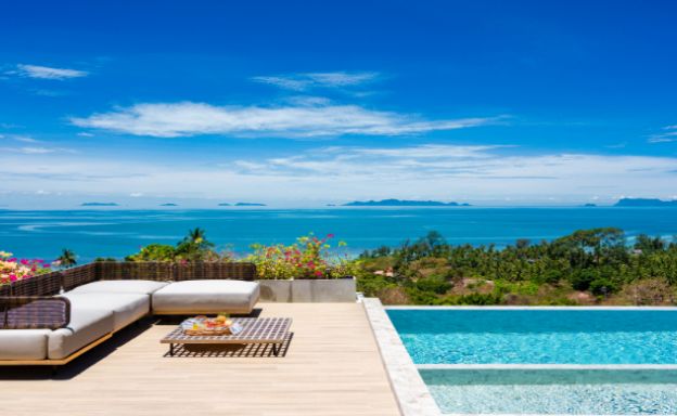 Luxury 3 Bedroom Sunset Sea-view Villa in Nathon