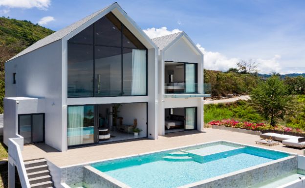 Luxury 3 Bedroom Sunset Sea-view Villa in Nathon