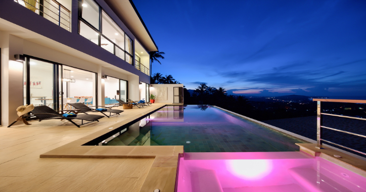 Modern 4 Bedroom Sea View Pool Villa in Maenam-22