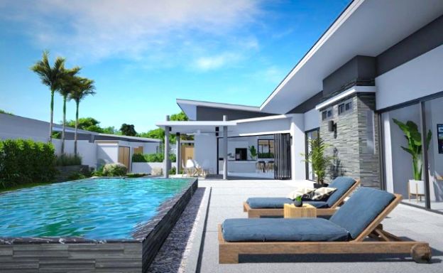 New Modern 2-4 Bed Private Pool Villas in Maenam
