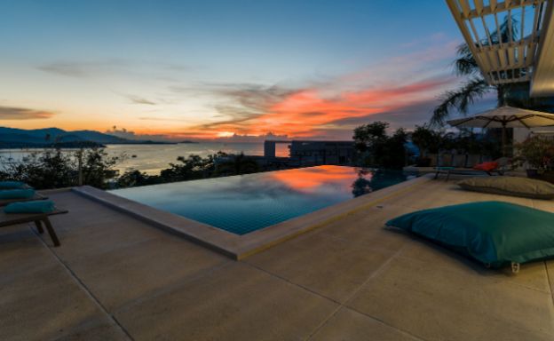 Stylish Sunset Sea-view 4 Bedroom on Bangrak Bay