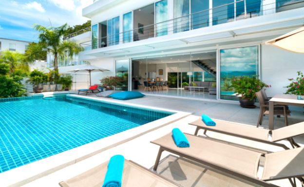 Stylish Sunset Sea-view 4 Bedroom on Bangrak Bay