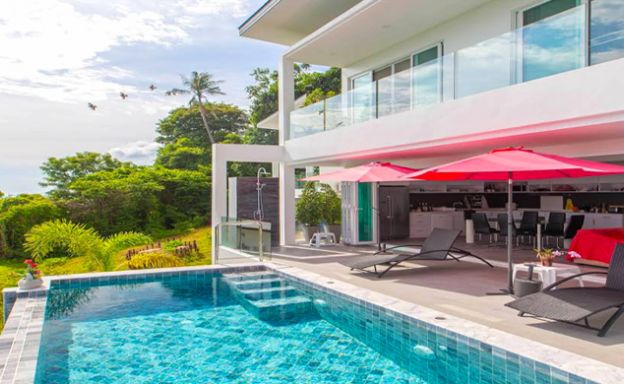 Sunset Sea-view Modern 3 Bedroom Villa in Nathon