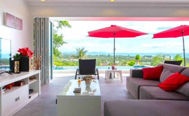 Sunset Sea-view Modern 3 Bedroom Villa in Nathon
