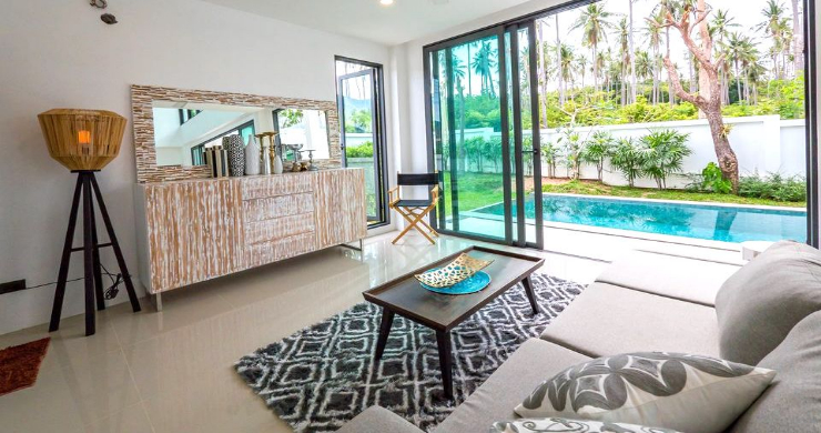 New Modern 4 Bed Pool Villa in Peaceful Maenam-5