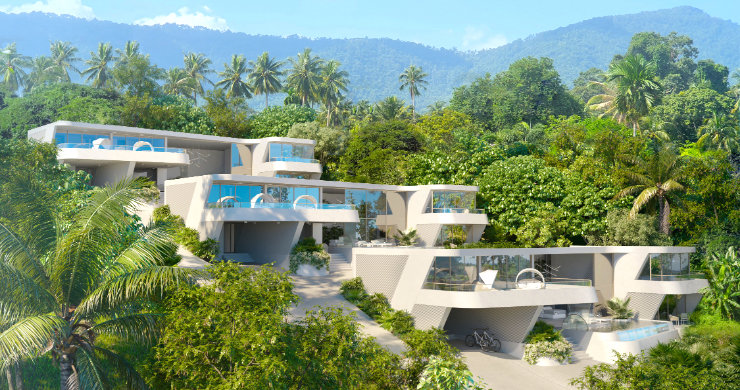 New Luxury 4 Bed Sea-view Villas in Bophut Hills-10