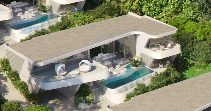 New Luxury 4 Bed Sea-view Villas in Bophut Hills-3