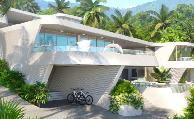 New Luxury 4 Bed Sea-view Villas in Bophut Hills