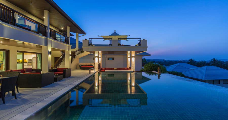 Expansive 6 Bedroom Sea View Villa in Maenam-4