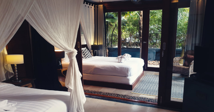 Stunning 3 Bed Bali Style Garden Villa in Bophut-14
