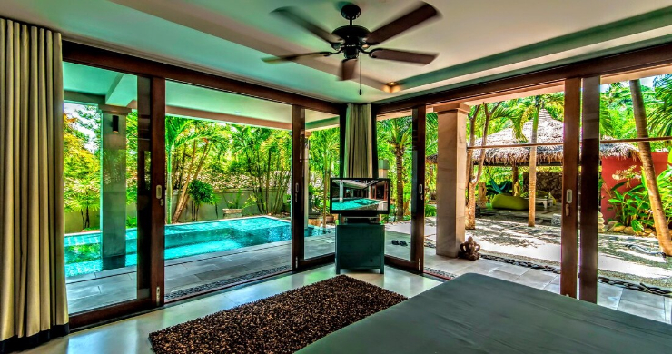 Stunning 3 Bed Bali Style Garden Villa in Bophut-11