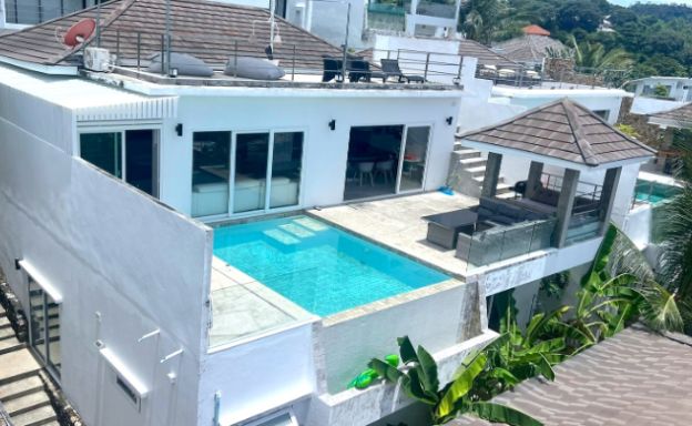 Modern 3 Bedroom Sea View Villa in Chaweng Hills