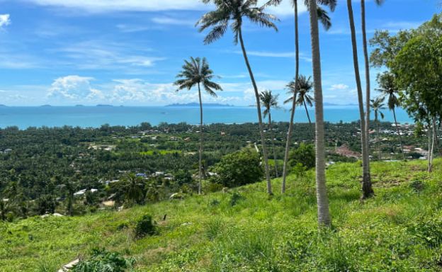 Koh Samui Sea-view Land Plots for Sale in Lipa Noi