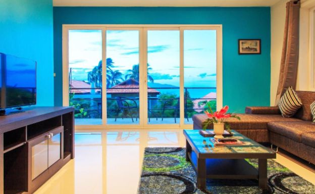 Modern 2 Bed Tropical Sea View Villa for Sale in Bophut