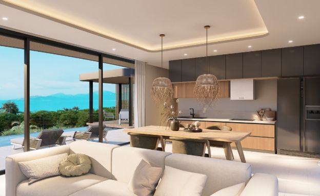 Stylish Luxury 2 Bedroom Sea-view Villas in Bangpor