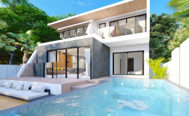 Modern 3 Bed Koh Samui Villas for Sale in Plai Laem