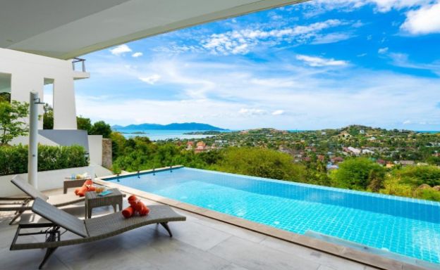 Luxury 4-Bedroom Sea-View Villa for Sale in Plai Laem