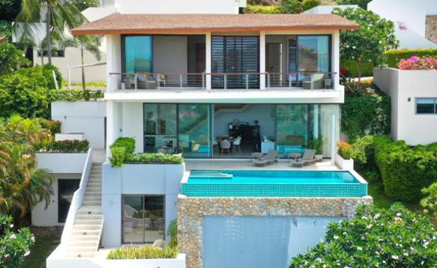 Luxury 4-Bedroom Sea-View Villa for Sale in Plai Laem