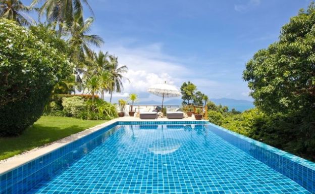 Luxury 3 Bed Balinese-Style Sea View Villa in Bophut