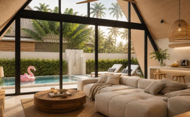 Stylish 2-3 Bed Beachside Pool Villas in Thong Krut