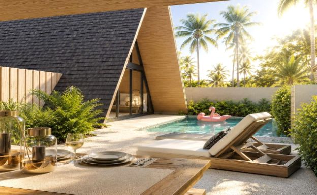 Stylish 2-3 Bed Beachside Pool Villas in Thong Krut