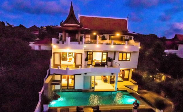 Unique Sunset Sea-view 6 Bedroom Villa on Bangrak