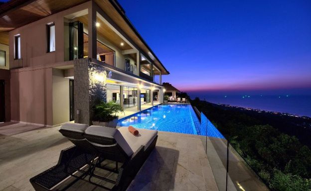Unique 7 Bedroom Sunset Sea-View Luxury Pool Villa
