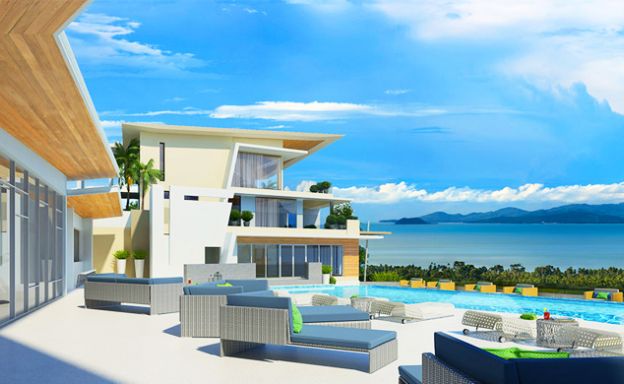 New Modern 3-4 Bedroom Luxury Pool Villas in Maenam