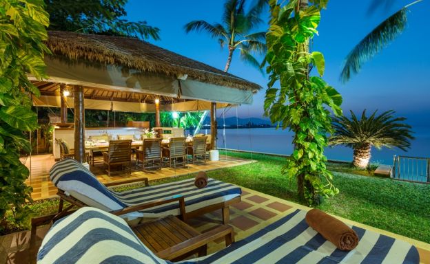 Beautiful Beachfront Tropical Pool Villa in Plai Laem