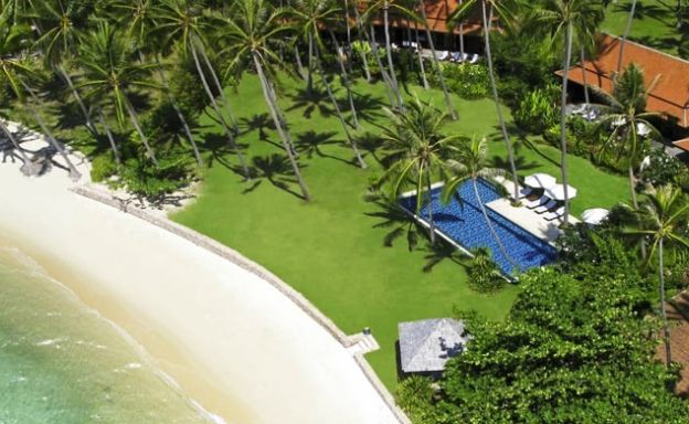 Spectacular Beachfront Pool Villa for Rent in Laem Sor