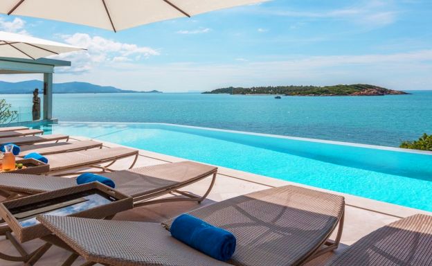 Fabulous Beachfront Luxury Villa for Rent in Plai Laem