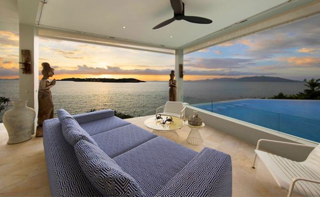 Fabulous Beachfront Luxury Villa for Rent in Plai Laem