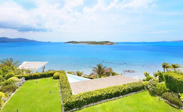Fabulous Beachfront Luxury Villa for Rent in Plai Laem