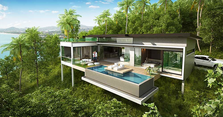 Exclusive New Sea View Pool Villas in Chaweng Noi-2