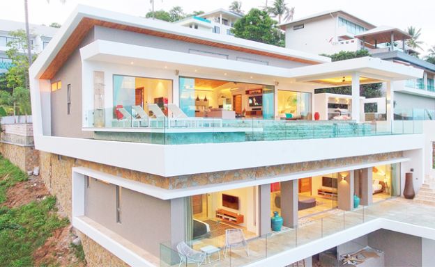 Ultra Modern 5 Bedroom Sea View Villa in Chaweng Noi