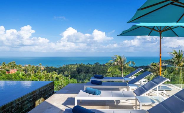 Ultra Modern 5 Bedroom Sea View Villa in Chaweng Noi
