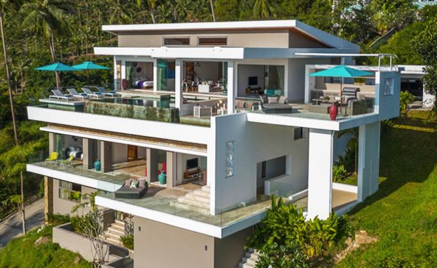Ultra Modern 5 Bedroom Sea View Villa in Chaweng Noi