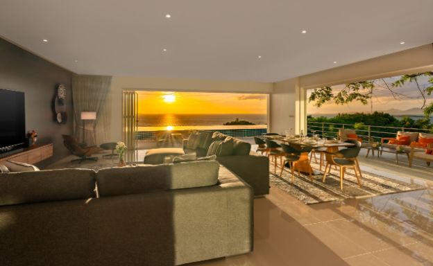 Luxury 3 Bedroom Sunset Sea View Villa in Big Buddha