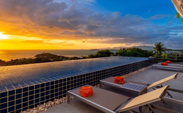 Luxury 3 Bedroom Sunset Sea View Villa in Big Buddha